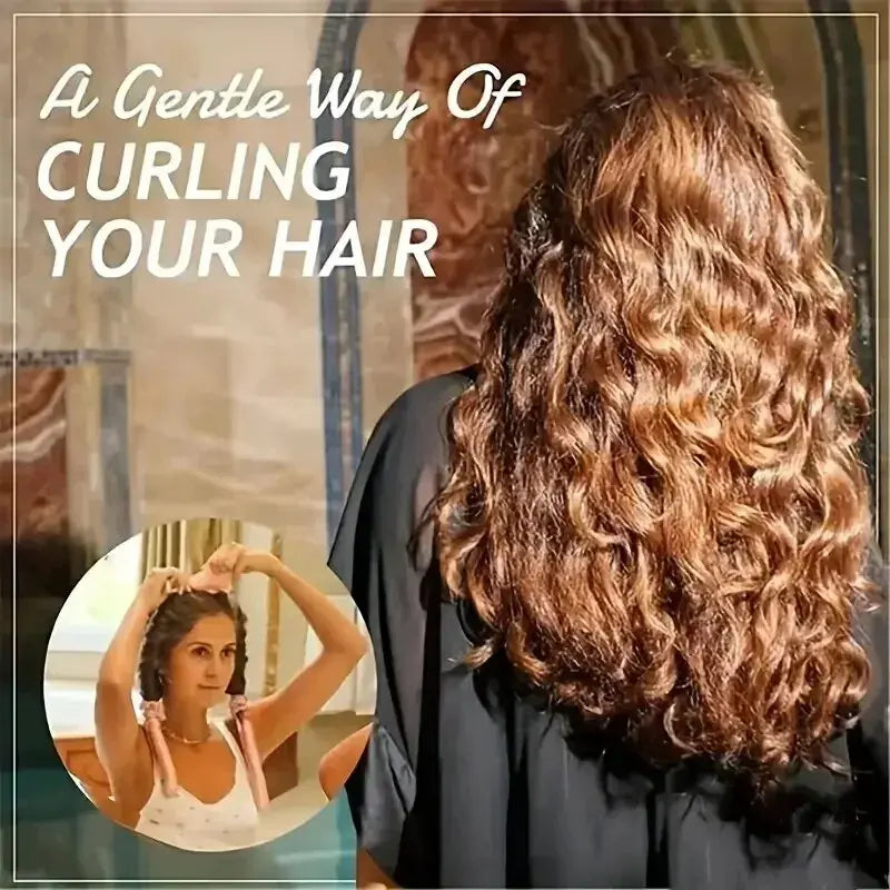DIY Heatless Curling Stick Headband Set 